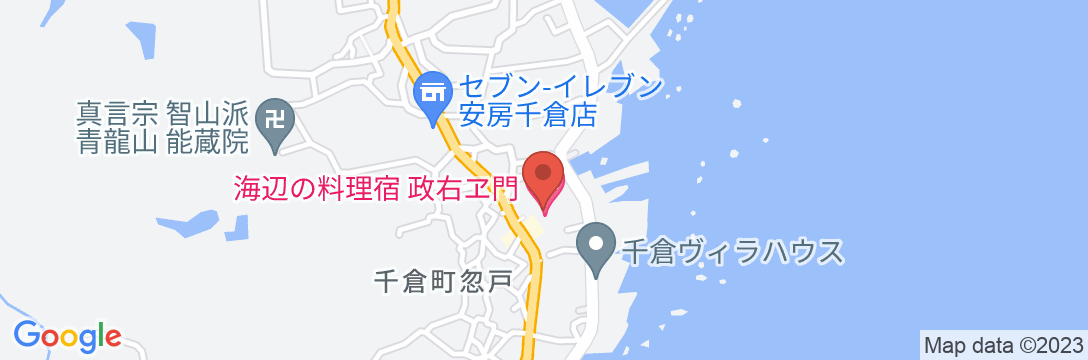 民宿旅館 政右ヱ門の地図