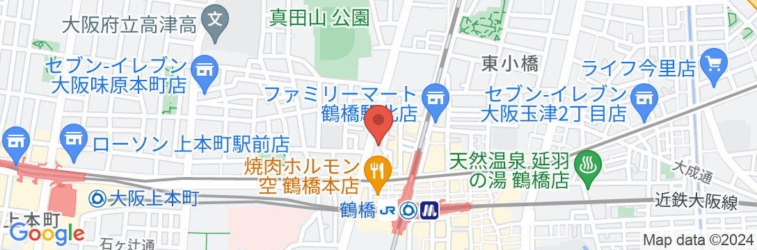 東横INN大阪鶴橋駅前の地図