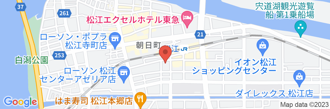 松江ユニバーサルホテル(ユニバーサルホテルチェーン)の地図