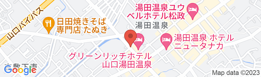 グリーンリッチホテル山口湯田温泉の地図