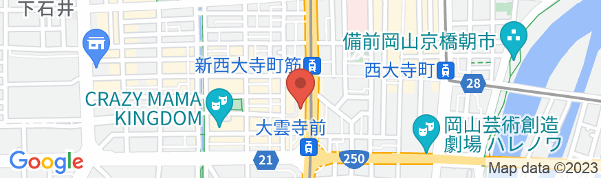 岡山ユニバーサルホテル(ユニバーサルホテルチェーン)の地図