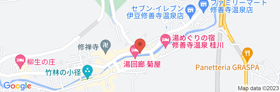 修善寺温泉 五葉館の地図