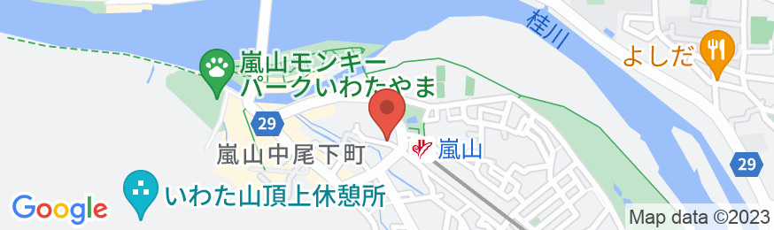 京都 嵐山温泉 花伝抄(共立リゾート)の地図