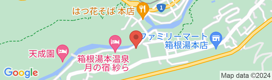 箱根湯本温泉 喜仙荘の地図