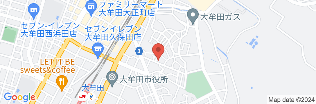 ビジネスホテル わらじ家本館の地図