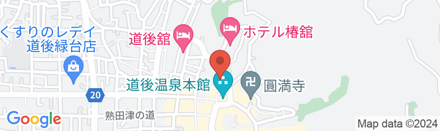 道後温泉 大和屋本店の地図