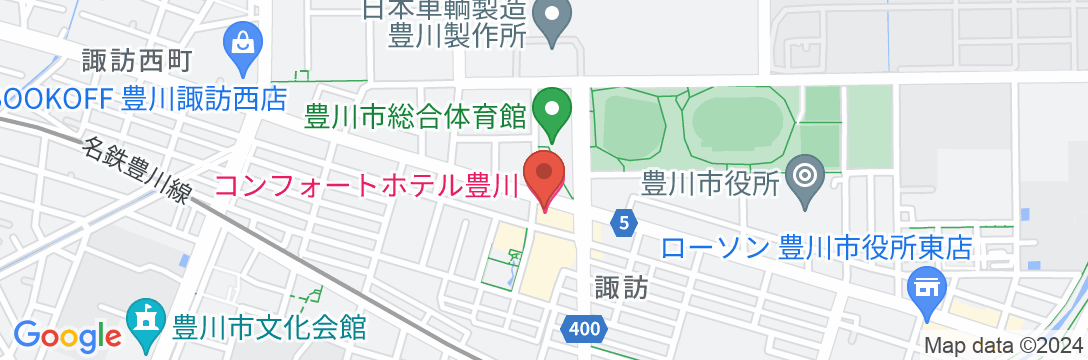 コンフォートホテル豊川の地図