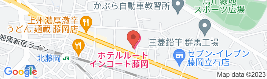ホテルルートインコート藤岡の地図