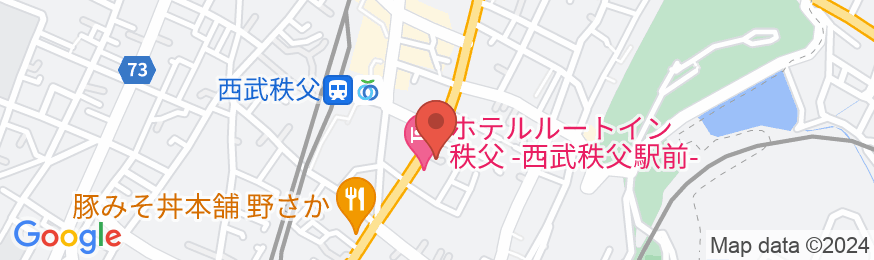 ホテルルートイン西武秩父駅前の地図