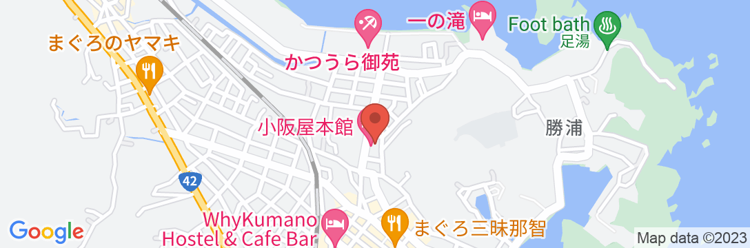 温泉民宿 小阪屋 本館の地図