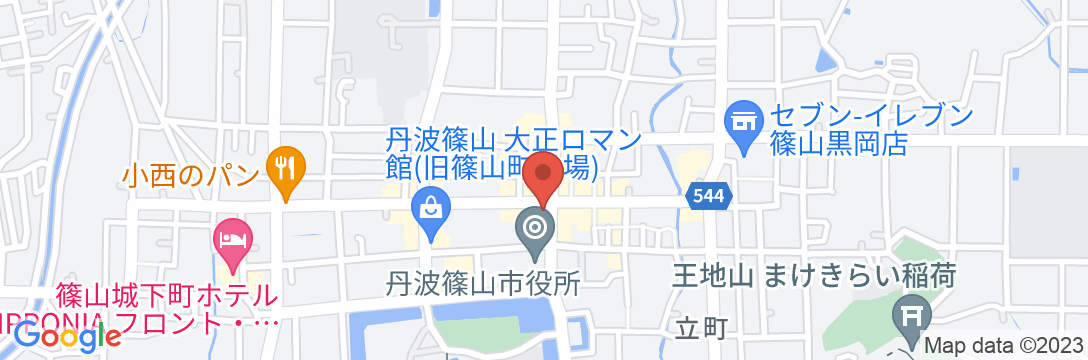 丹波篠山・料理旅館 たかさごの地図