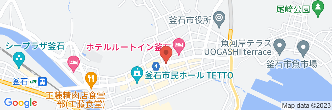 釜石ベイシティホテルの地図