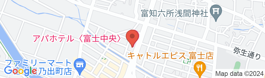 アパホテル〈富士中央〉の地図