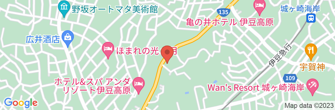 ホテル・伊豆高原物語の地図