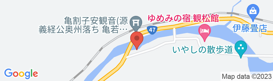 松葉館の地図