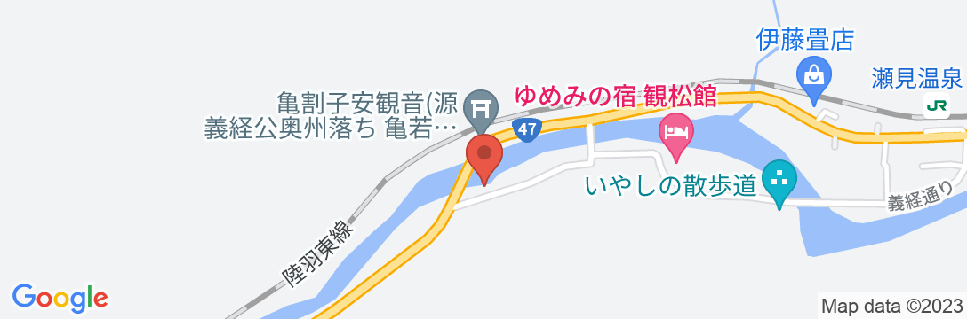 松葉館の地図