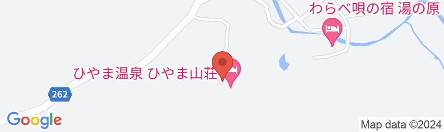 ひやま山荘の地図