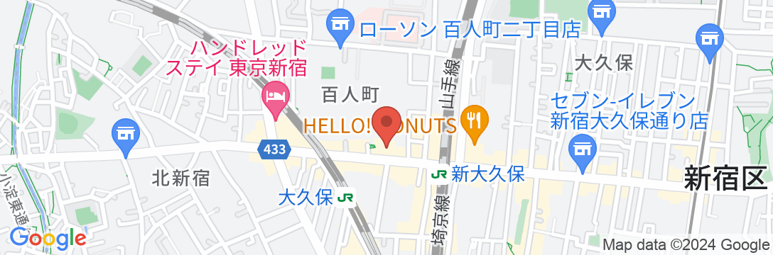 東京プラザホテルの地図