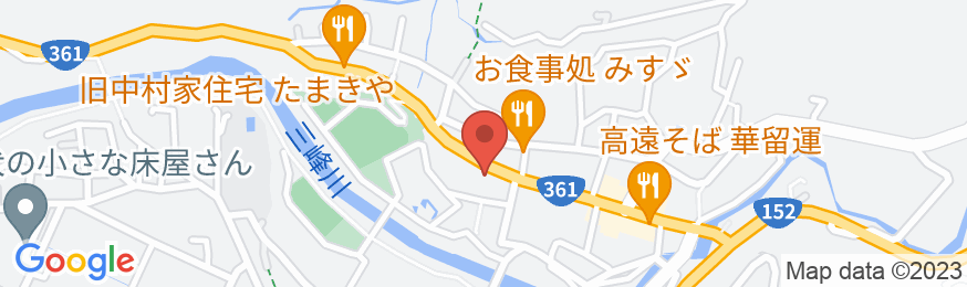 信州高遠温泉 竹松旅館の地図