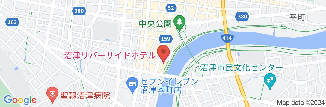 沼津リバーサイドホテルの地図