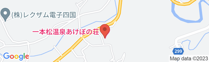 一本松温泉あけぼの荘の地図