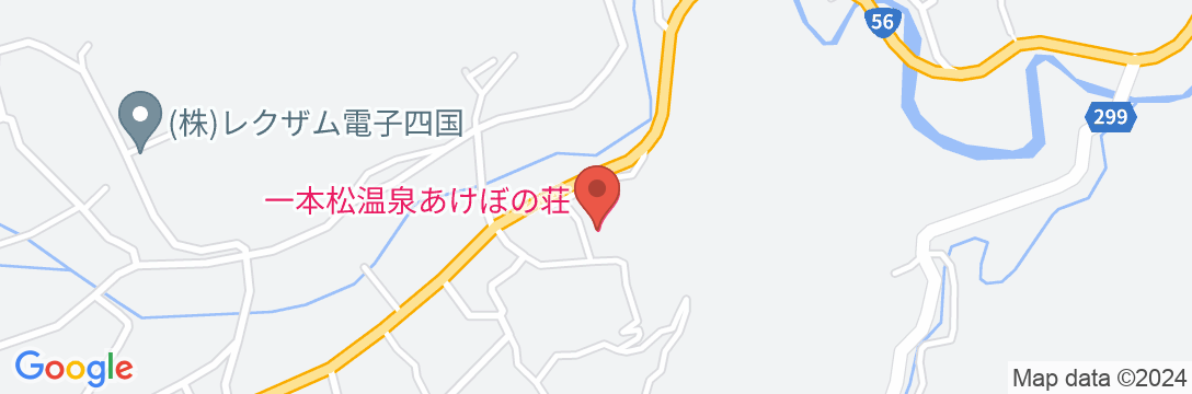 一本松温泉あけぼの荘の地図