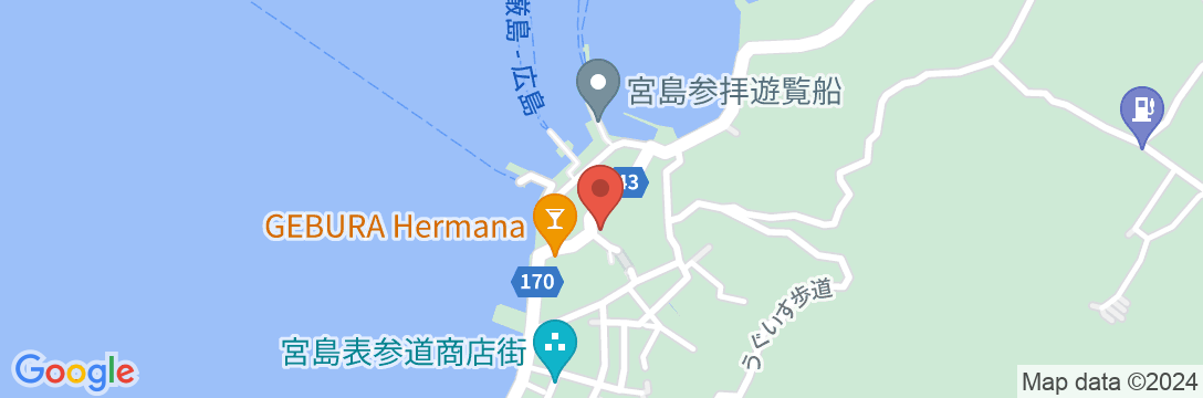 宮島 山一別館の地図