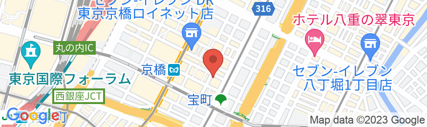 相鉄フレッサイン 東京京橋の地図