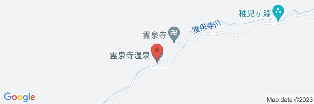 霊泉寺温泉 松屋旅館の地図