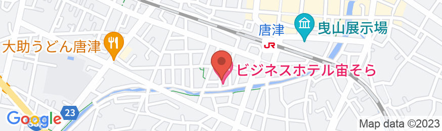 ビジネスホテル宙<唐津市>の地図