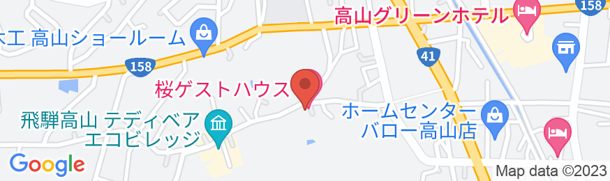 桜ゲストハウスの地図