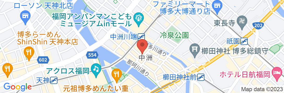 SPA & ホテル アビネル 福岡の地図