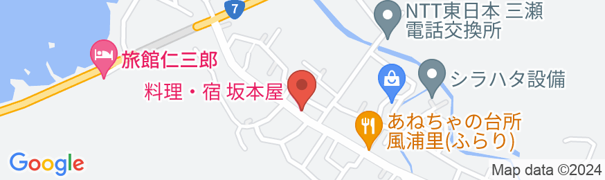 料理・宿・坂本屋の地図