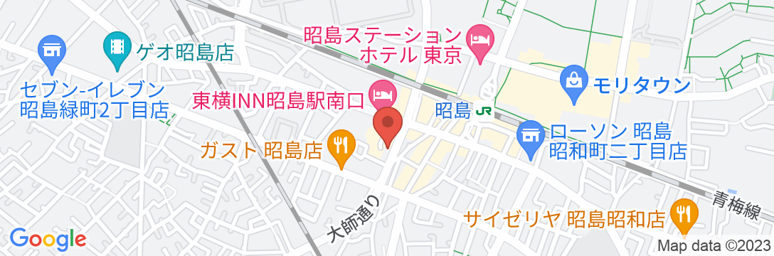 ビジネスホテル オーク昭島の地図