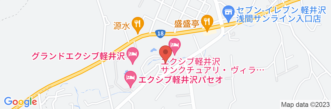 リフレッシュエッセンシャルリゾートIN軽井沢の地図