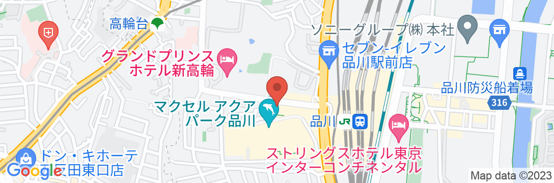 京急EXホテル高輪の地図