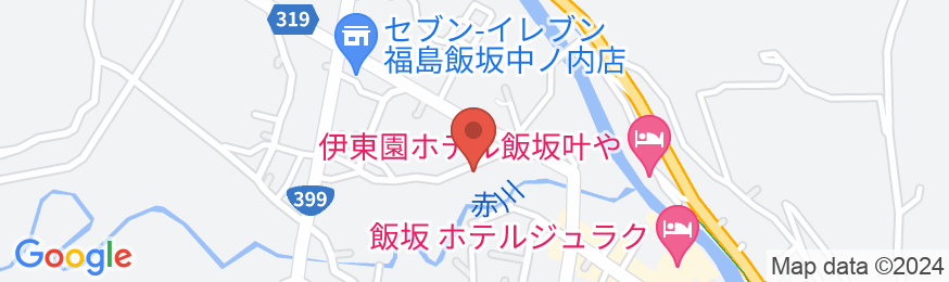 飯坂温泉 一柳閣の地図