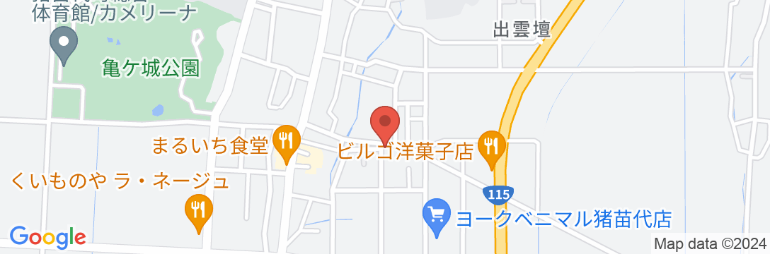会津猪苗代の宿 神田荘(旧:スポーツハウス民宿 神田荘)の地図