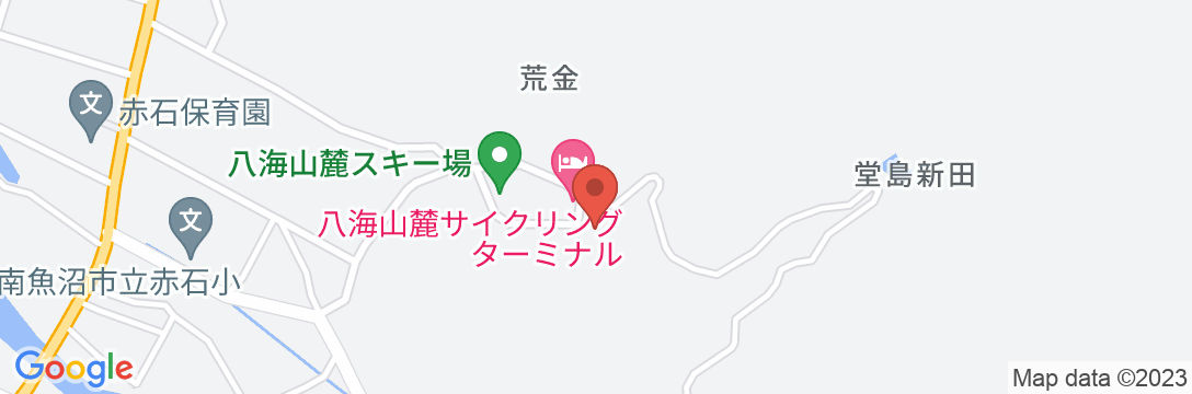 八海山麓サイクリングターミナルの地図