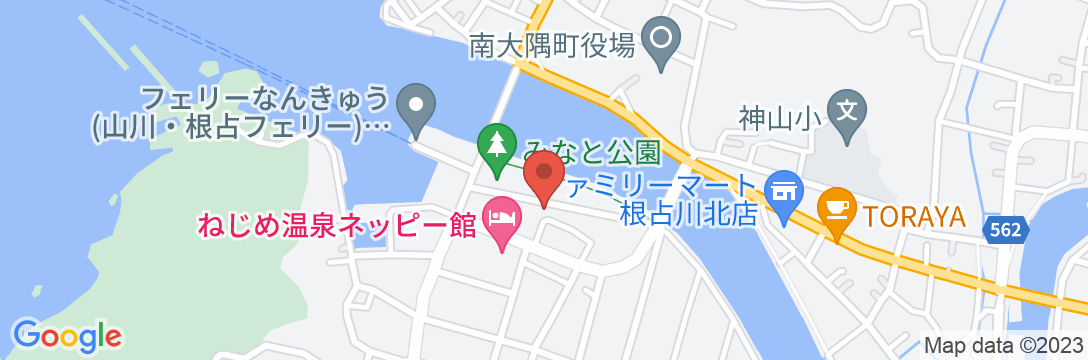 錦江湾サウスロードユースホステルの地図