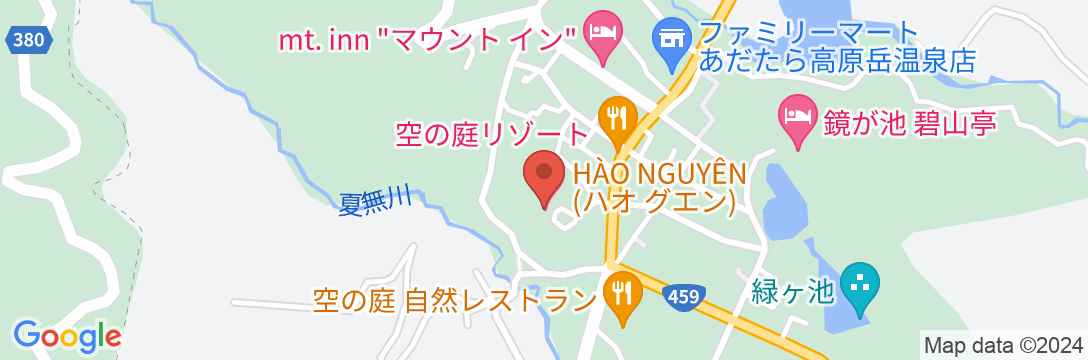 岳温泉 空の庭リゾートの地図