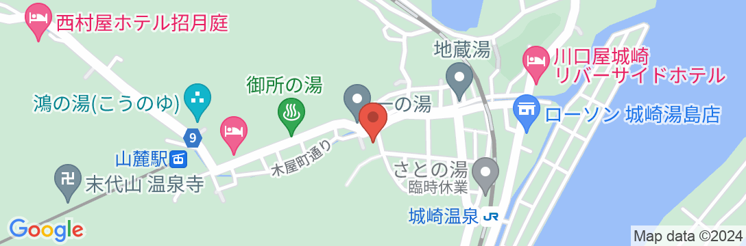 城崎温泉 まつやの地図