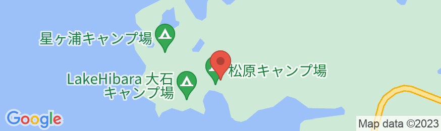 松原キャンプ場の地図