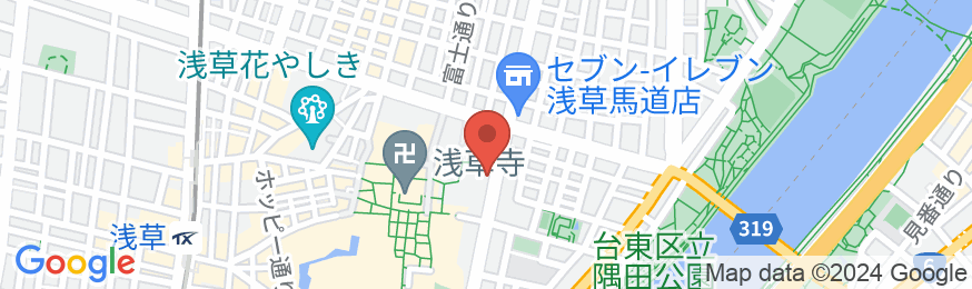 スーパーホテル浅草の地図