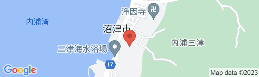 西伊豆三津浜・湯の花温泉 安田屋旅館の地図