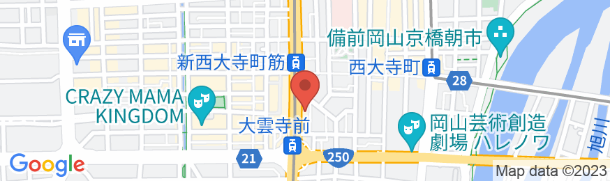 岡山ユニバーサルホテル第二別館の地図