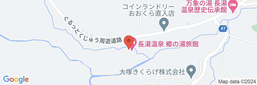 源泉の宿 郷の湯旅館の地図