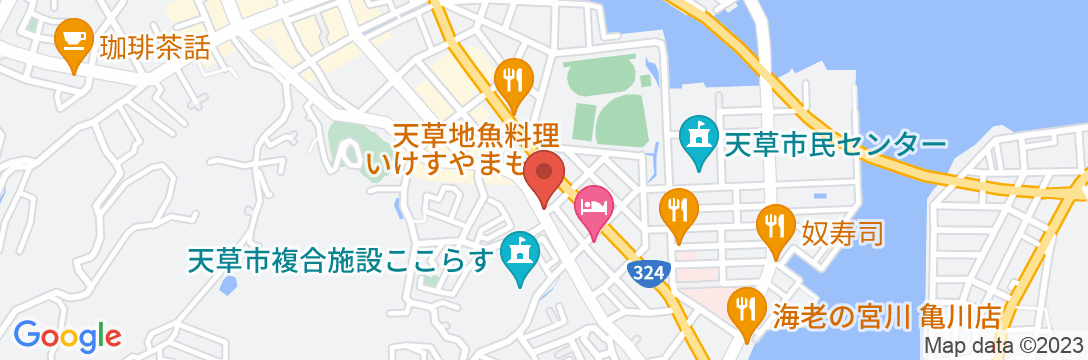 ビジネス民宿 パールの地図