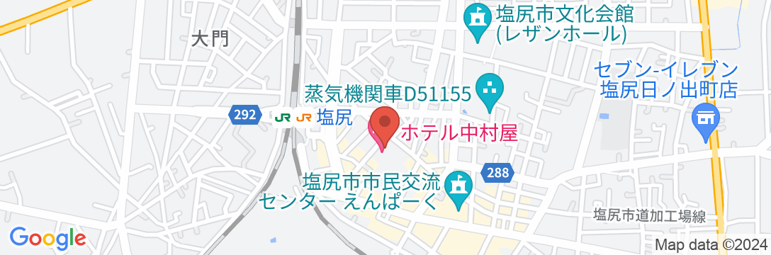 ホテル中村屋の地図