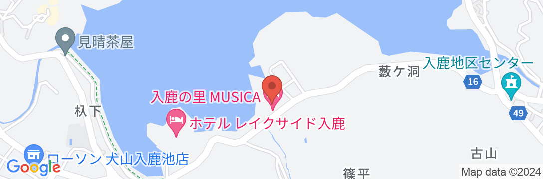 入鹿の里MUSICAの地図
